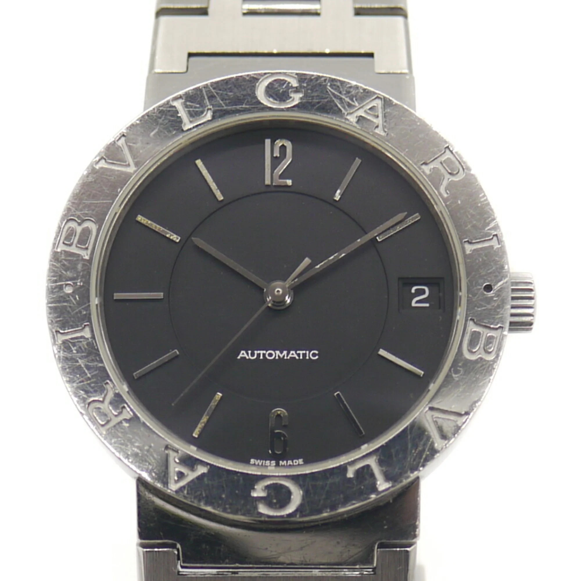 Bvlgari Bulgari Date Automatic Watch Bb33ss Black Dial